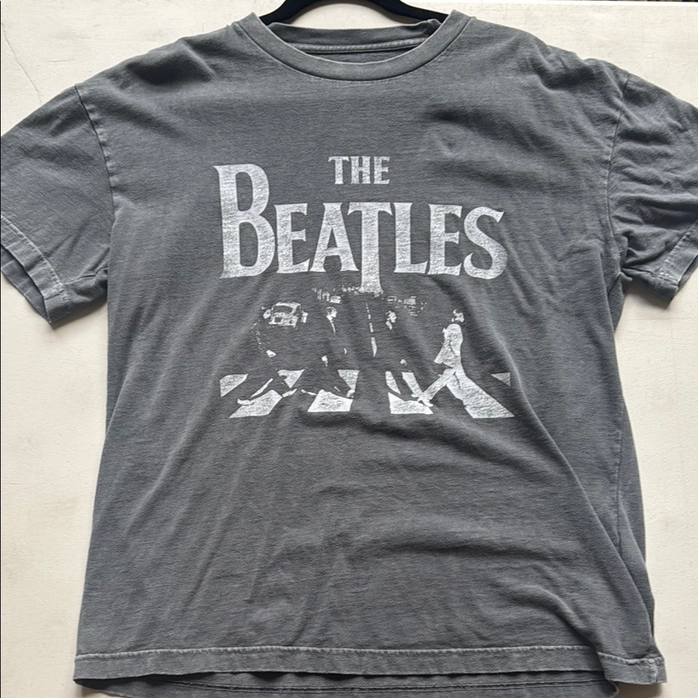 The Beatles Gray Graphic T-Shirt